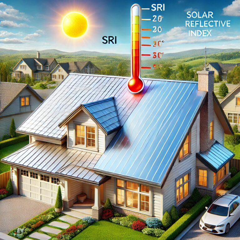 Photo To Help Understand Solar Reflective Index (Sri) In Roofing